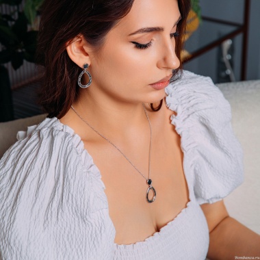 Колье Fiore Luna, Jet Nut